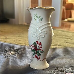 Lenox White Floral Porcelain Vase